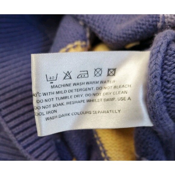 Vintage Mens Tulchan Purple Cotton Argyll Diamond Knit Crew Neck Pullover Size M - Picture 7 of 8